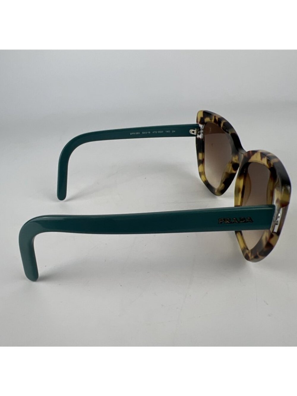 Prada Sunglasses SPR 08V 472-6Q0 Blue Brown Tortoise FRAMES ONLY 55-19-140 - Picture 2 of 5